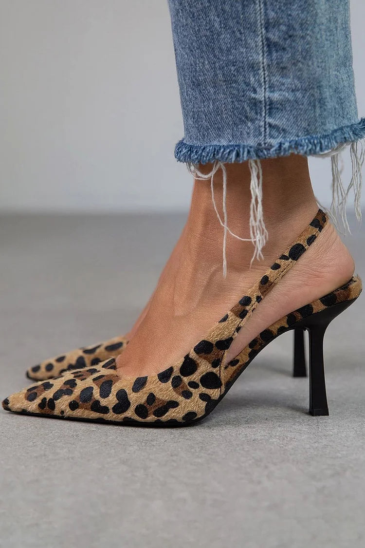 Tacchi eleganti a leopardo - Luciana
