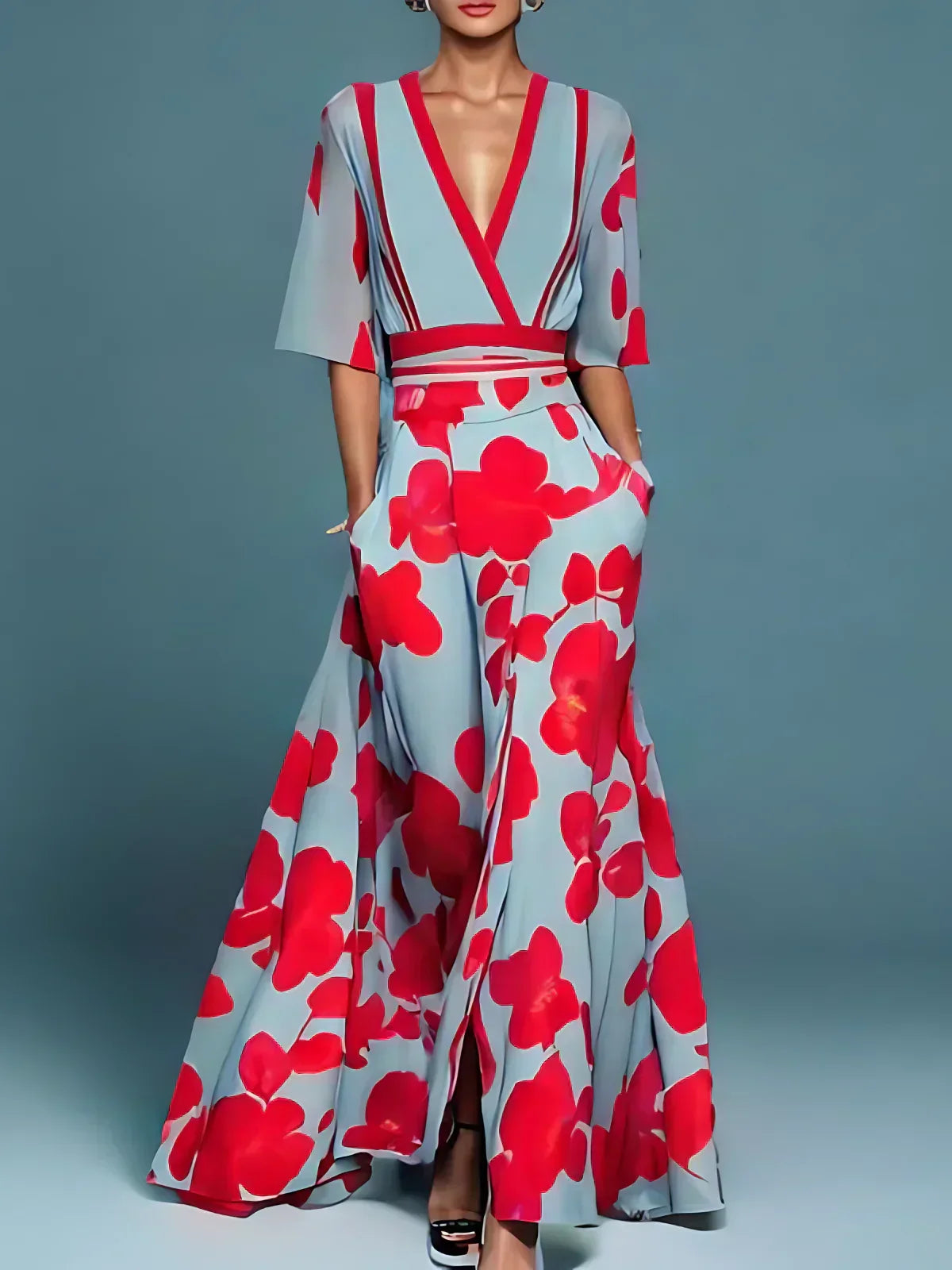 Abito floreale estivo elegante - Afrodite