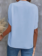 Camicia elegante scollo a V - Tina