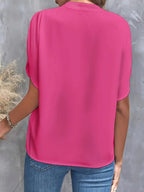 Camicia elegante scollo a V - Tina