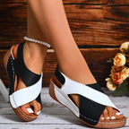 Sandali eleganti con zeppa - Chiara