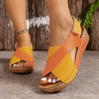 Sandali eleganti con zeppa - Chiara