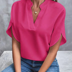Camicia elegante scollo a V - Tina
