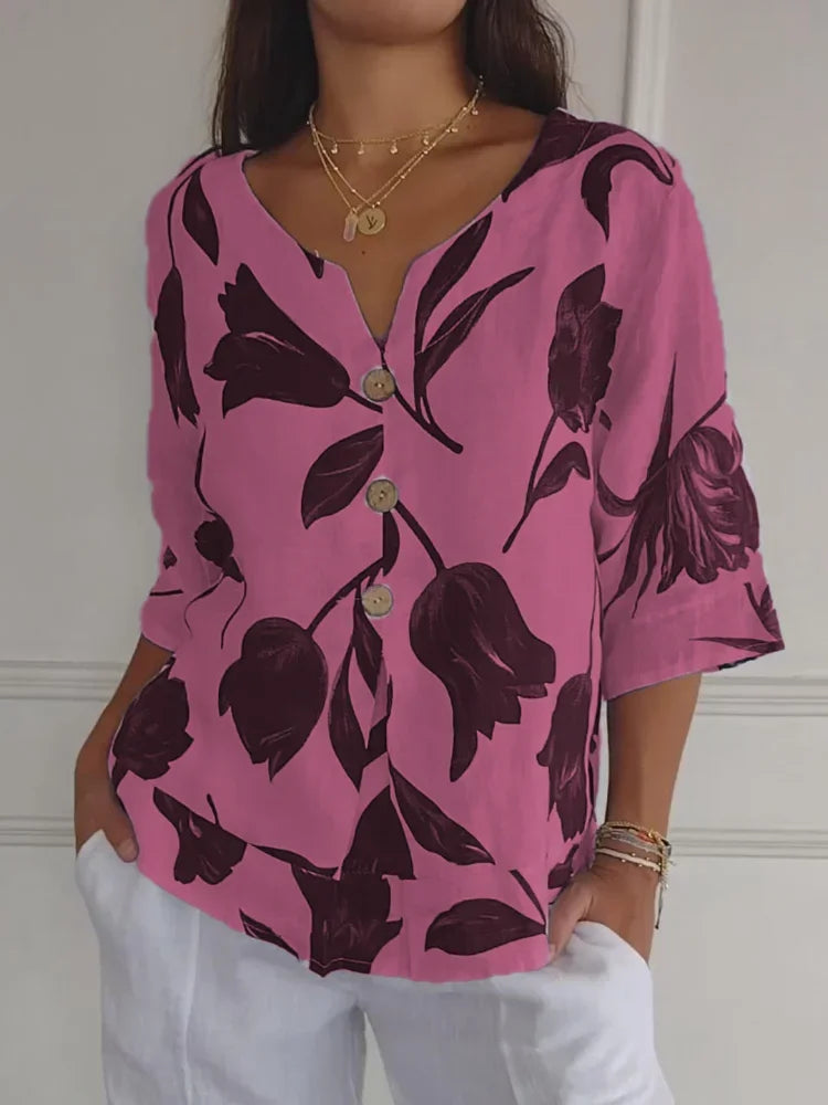 Blusa con fiori - Ludovica